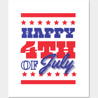 Happy 4th of July Posters and Art